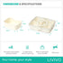 LIVIVO Snack Storage Box - 4 Removable Trays Snap Locks Silicon Seal