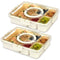 LIVIVO Snack Storage Box - 5 Removable Trays Snap Locks Silicon Seal 2 Pack