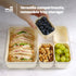 LIVIVO Snack Storage Box - 5 Removable Trays Snap Locks Silicon Seal