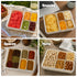 LIVIVO Snack Storage Box - 5 Removable Trays Snap Locks Silicon Seal