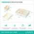 LIVIVO Snack Storage Box - 5 Removable Trays Snap Locks Silicon Seal