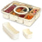 LIVIVO Snack Storage Box - 6 Removable Trays Snap Locks Silicon Seal