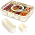 LIVIVO Snack Storage Box - 6 Removable Trays Snap Locks Silicon Seal