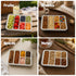 LIVIVO Snack Storage Box - 6 Removable Trays Snap Locks Silicon Seal