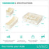 LIVIVO Snack Storage Box - 6 Removable Trays Snap Locks Silicon Seal
