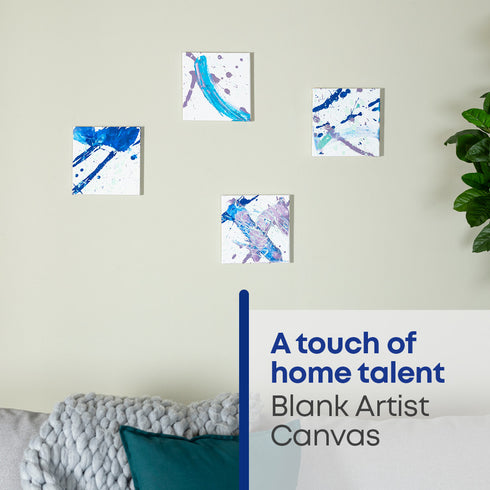 4 Pack Blank Canvas 20x20cm