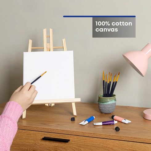 4 Pack Blank Canvas 20x20cm