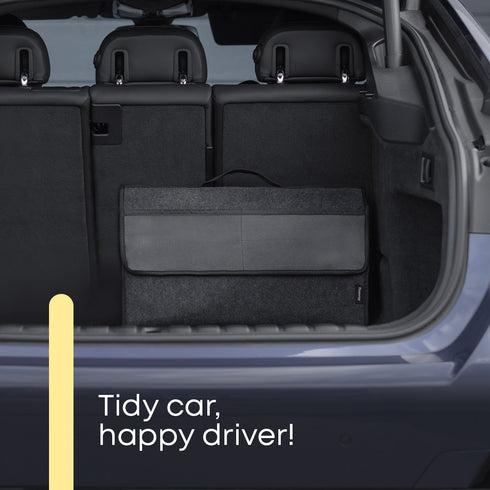 Car Boot Organiser Bag with Cover & Side Pockets