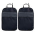 Car Seat Protector Kick Mats Set of 2 - Black
