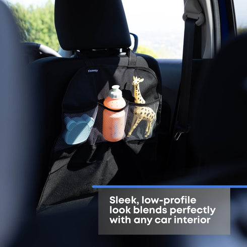 Car Seat Protector Kick Mats Set of 2 - Black