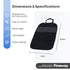 Car Seat Protector Kick Mats Set of 2 - Black