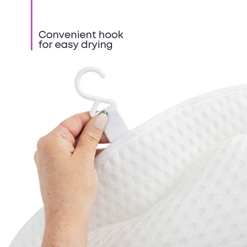 3D Mesh Bath Cushion for Head & Neck - White