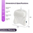 3D Mesh Bath Cushion for Head & Neck - White
