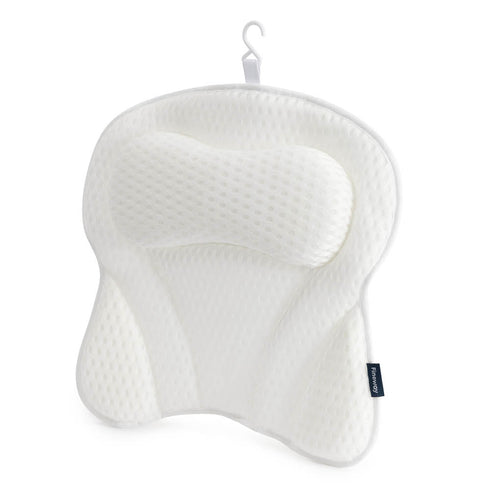 3D Mesh Bath Cushion for Head & Neck - White