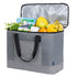 60L Insulated Cooler Bag with Strap - Grey
