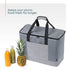 60L Insulated Cooler Bag with Strap - Grey