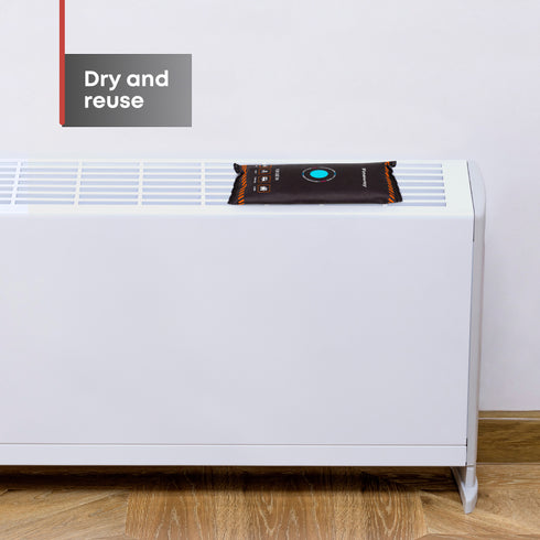 Set of 2 x 1kg Reusable Dehumidifier Bags Moisture Absorber for Car