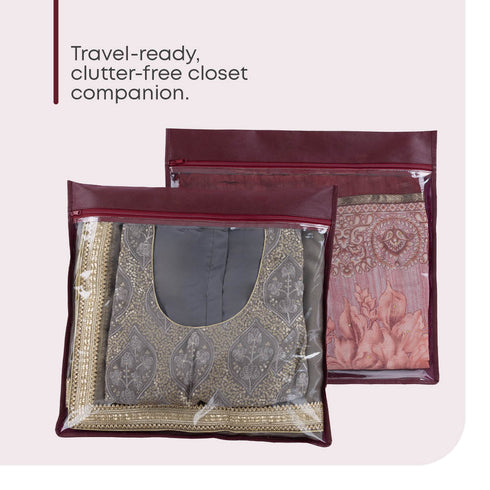 Saree Storage Bags 10 Pack – Maroon