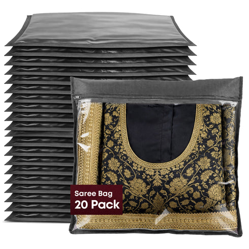 Saree Storage Bags 20 Pack – Grey