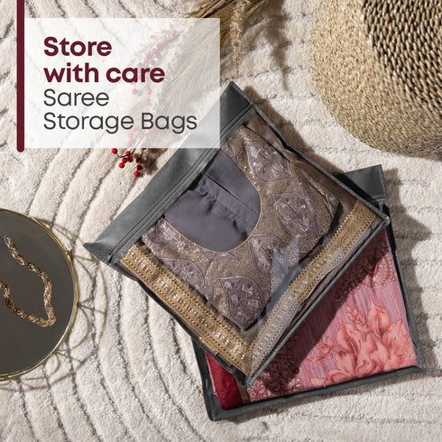 Saree Storage Bags 20 Pack – Grey