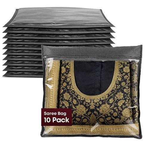 Saree Storage Bags 10 Pack – Grey