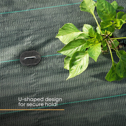 50 Weed Membrane Pegs with Tool