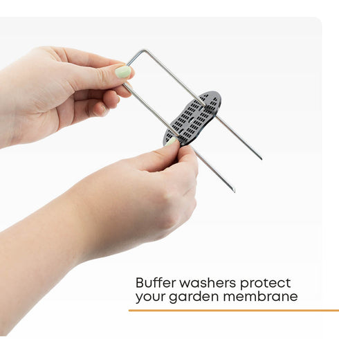 50 Weed Membrane Pegs with Tool