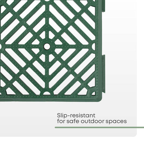 Interlocking Garden Tiles 9 Pack Green
