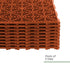 Interlocking Garden Tiles 9 Pack Terracotta