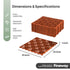Interlocking Garden Tiles 9 Pack Terracotta