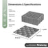 Interlocking Garden Tiles 9 Pack Grey