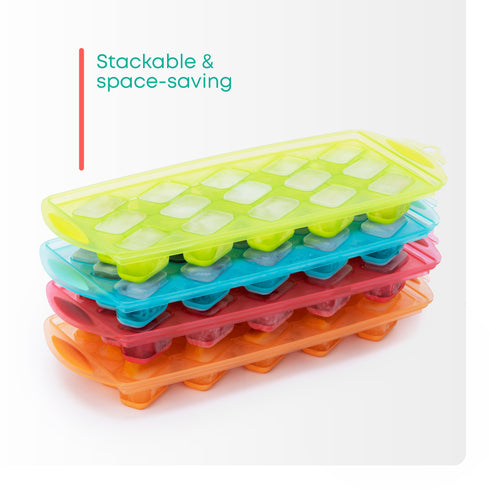 Silicone Ice Cube Trays Easy-Release – Set of 4