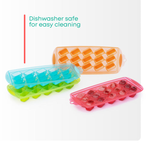 Silicone Ice Cube Trays Easy-Release – Set of 4