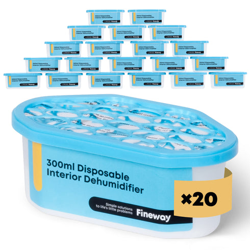300ml Interior Dehumidifiers Moisture Absorber (Pack of 20)