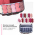 Knitting Crochet Storage Bag with Clear PVC Lid - Maroon
