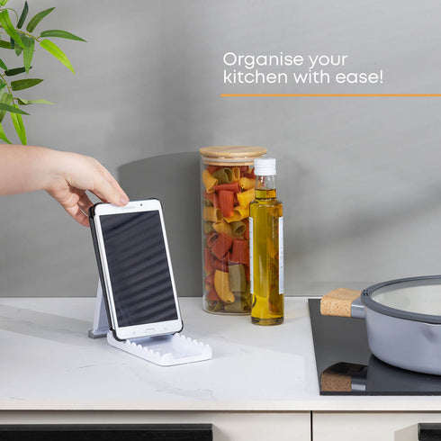 Compact Kitchen Lid Stand with Non-Slip Base