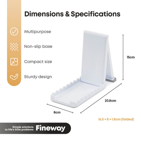 Compact Kitchen Lid Stand with Non-Slip Base