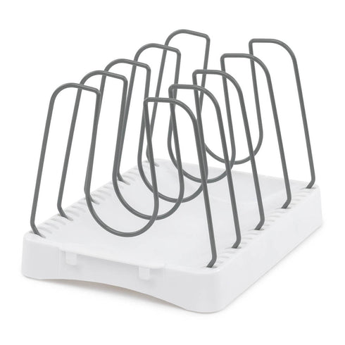 Kitchen Pan Lid Holder Organiser with Adjustable Dividers