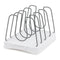 Kitchen Pan Lid Holder Organiser with Adjustable Dividers