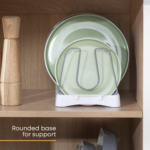 Kitchen Pan Lid Holder Organiser with Adjustable Dividers