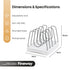 Kitchen Pan Lid Holder Organiser with Adjustable Dividers