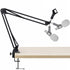 Adjustable Gaming & Podcast Mic Boom Arm - Black