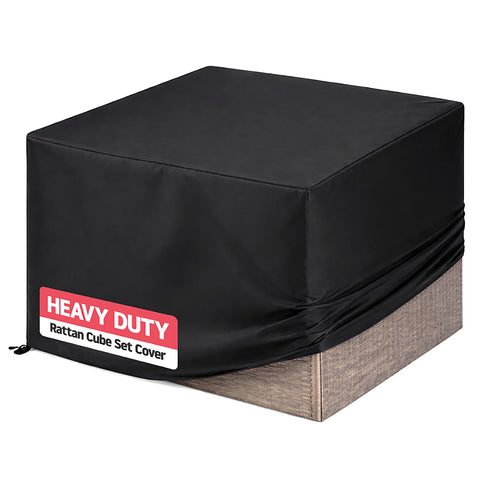 Waterproof Rattan Furniture Cover - Black