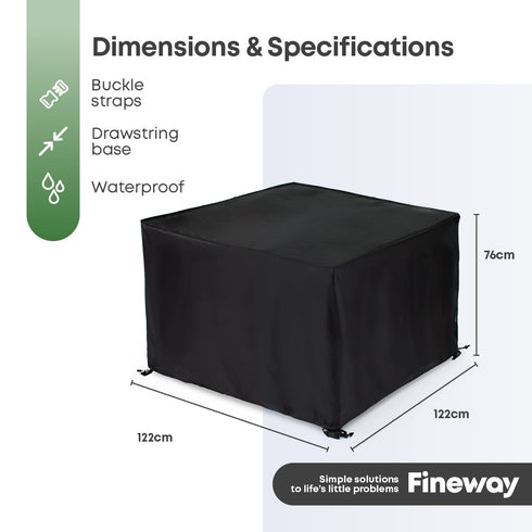 Waterproof Rattan Furniture Cover - Black