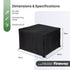 Waterproof Rattan Furniture Cover - Black