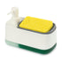 2-in-1 Soap Dispenser & Sink Organiser with Sponge Holder – White