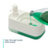 2-in-1 Soap Dispenser & Sink Organiser with Sponge Holder – White