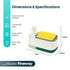 2-in-1 Soap Dispenser & Sink Organiser with Sponge Holder – White