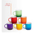 Stoneware Coffee Mugs Set of 6 – Ombre Design