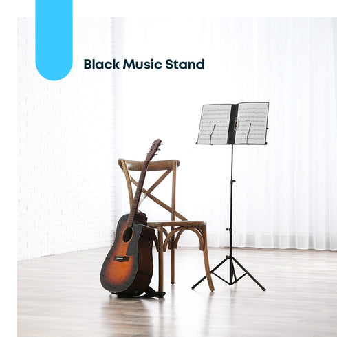 Fineway Adjustable Sheet Music Stand Tripod Base - Black